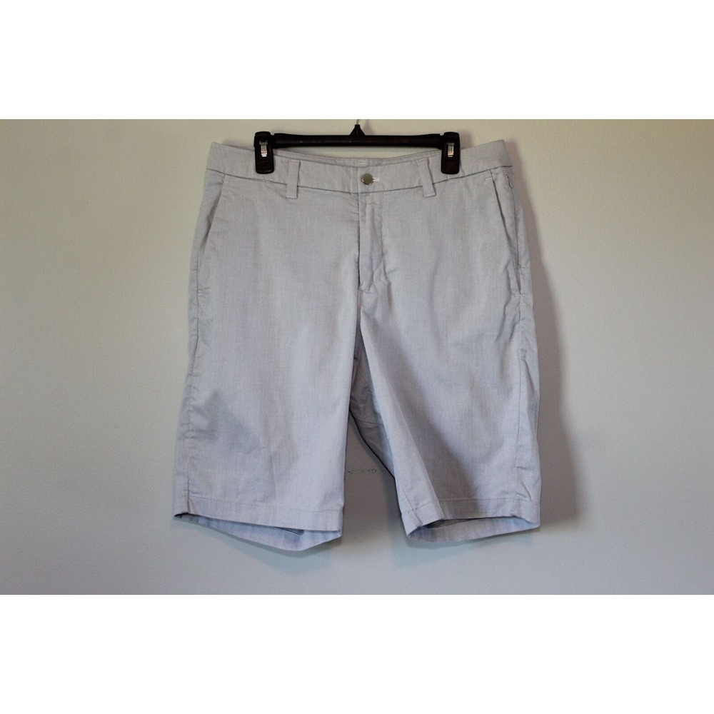 Lululemon Commission Short Quick Dry Oxford 11" Relaxed Gray Men's Size 34 Chino - Picture 2 of 8